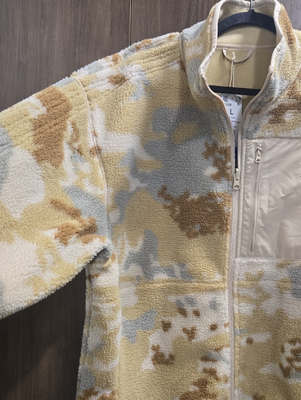 Adidas Originals Graphics Camo Oversized Reversible Fleece Jacket-Size Large - Picture 10 of 16